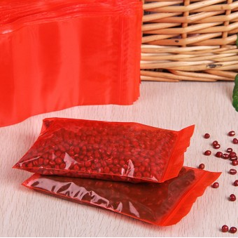 1-10号pe包装密封塑料袋子红色食品自封袋厂家直销可定做可批发